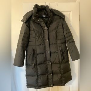London Fog Chevron Puffer Coat